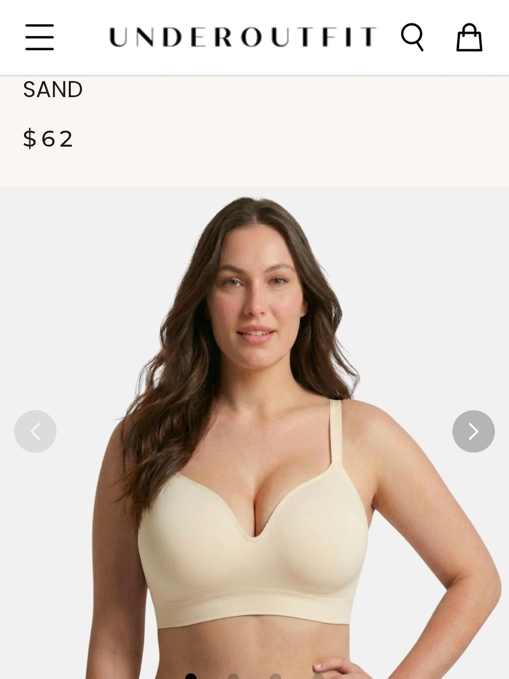 Underoutfit Sand Wireless T-Shirt Bra — Smooth Supportive Comfort